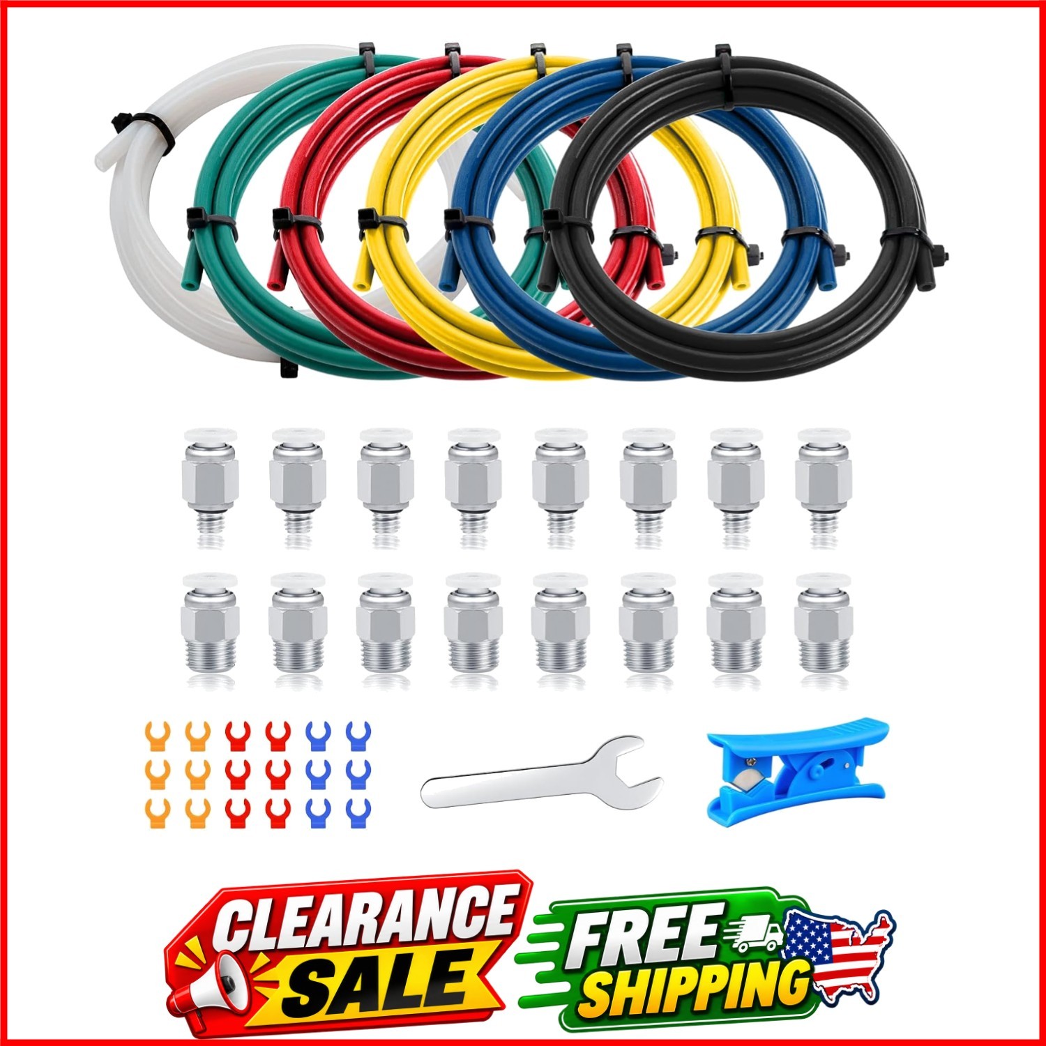 High Temperature Resistant  Bowden Tubing 6M TPFE Teflon Tube for 1.75mm Fila...