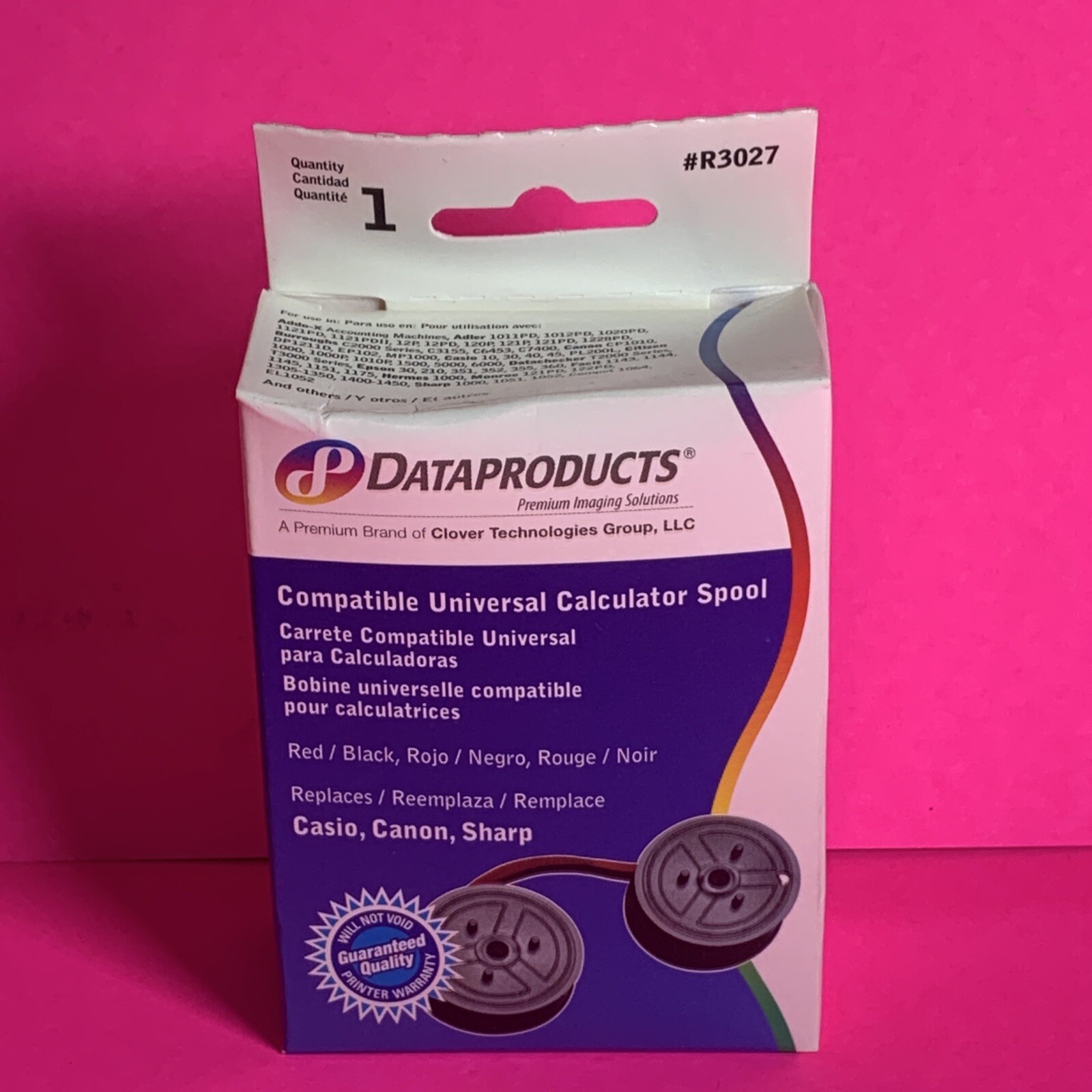 Dataproducts R3027 Compatible Ribbon, Black/Red