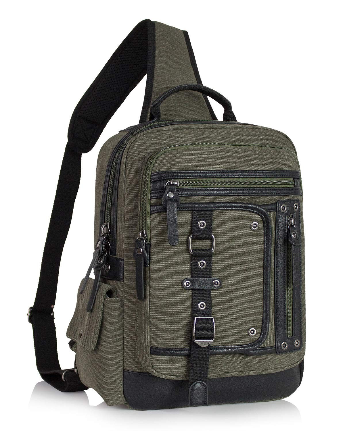 Messenger Bag for Men Canvas Sling Bag Crossbody Backpack Laptop Shoulder Bag...