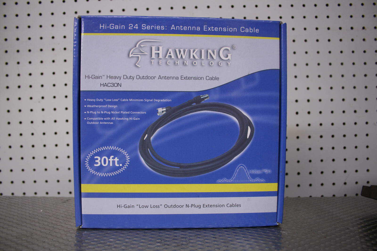 Hawking Technology Hi-Gain Outdoor Antenna Extension Cable 30ft HAC30N