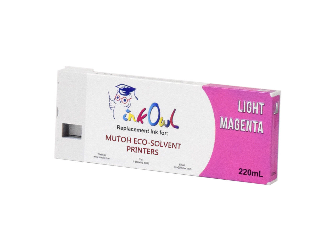 220ml InkOwl LIGHT MAGENTA Compatible Cartridge for Mutoh ValueJet Eco-Ultra