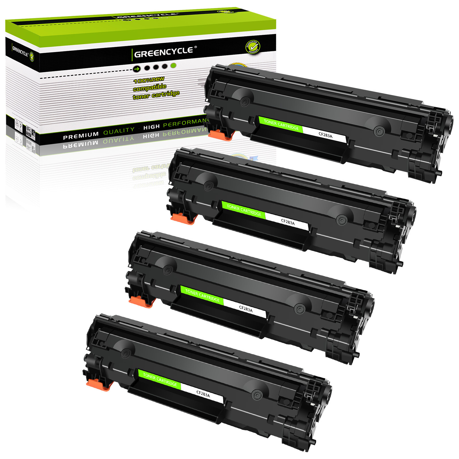 4PK CF283A 83A Black Laser Toner cartridge Fits For HP LaserJet Pro MFP M125rnw