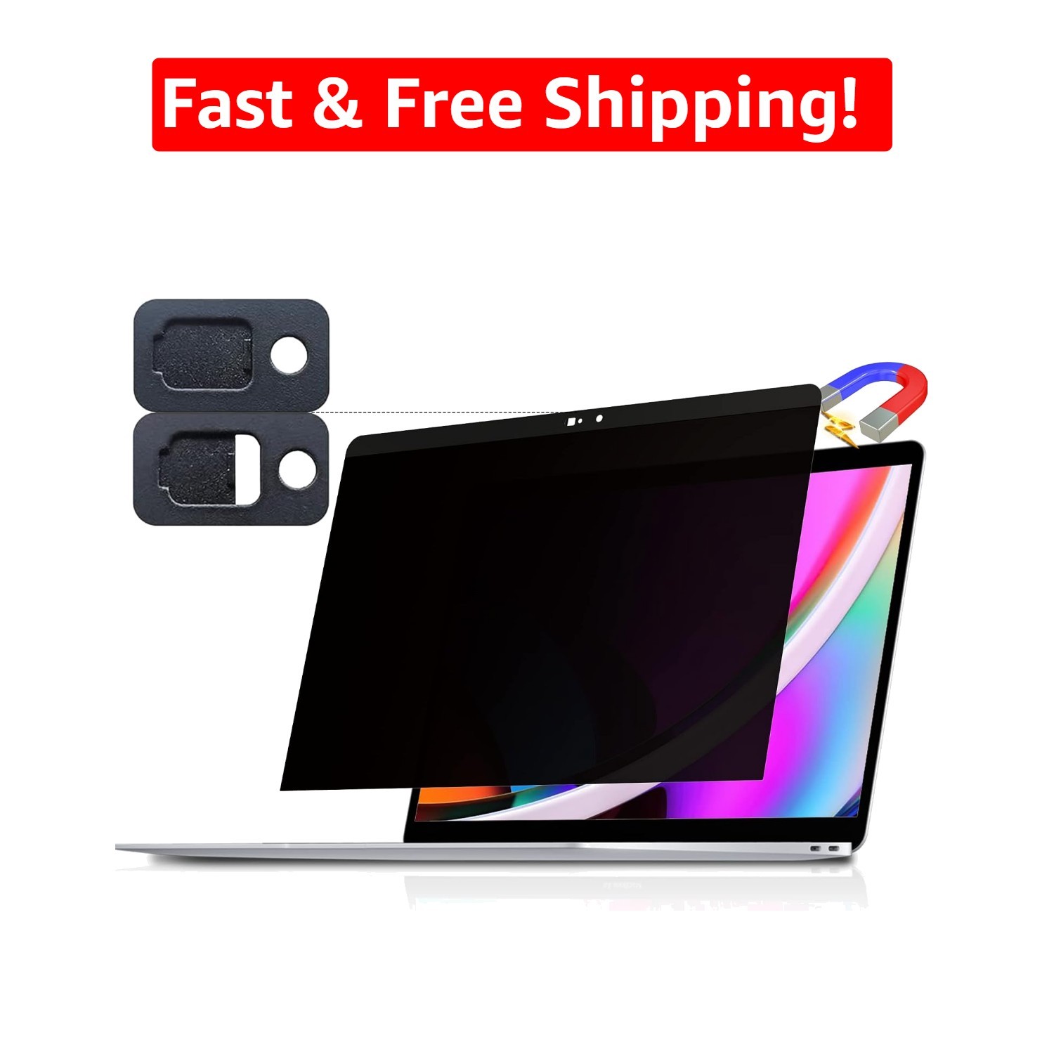 Privacy Protection with Magnetic Anti-Glare Screen for MacBook 13" - 2016-2022
