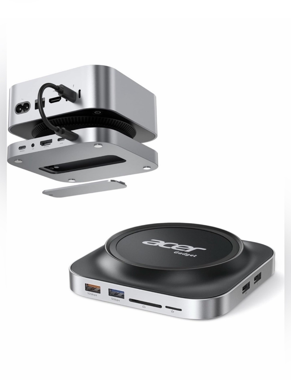 Acer Mac Mini M4 Dock ODK5R0 USB-C Hub Stand HDMI SD..New