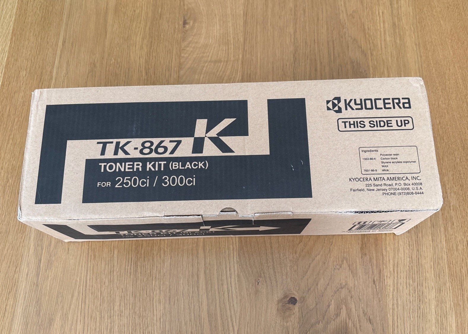 Genuine Kyocera TK-867K Toner Kit Black for 250ci & 300ci Printer - Brand New