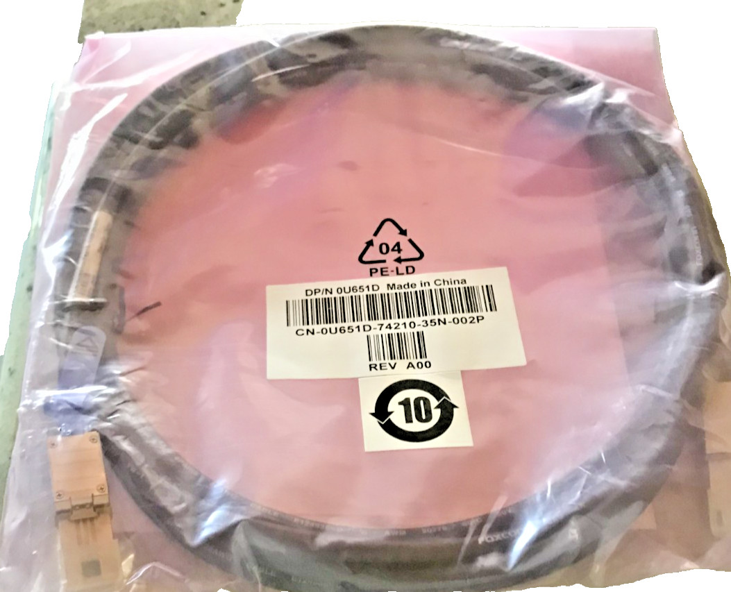 NEW DELL SAS CABLE 6GB/s 4 METER DP/N: U651D 0U651D