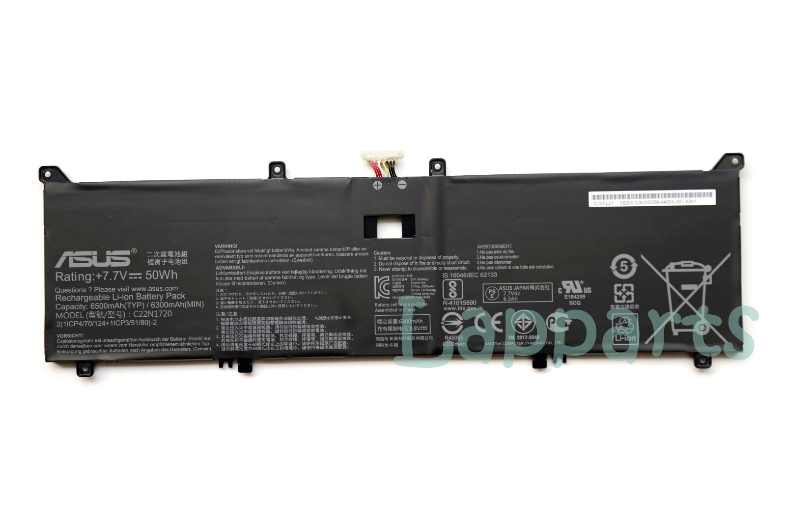 New Genuine C22N1720 C22PYJH Battery for Asus ZenBook S UX391 UX391FA UX391UA