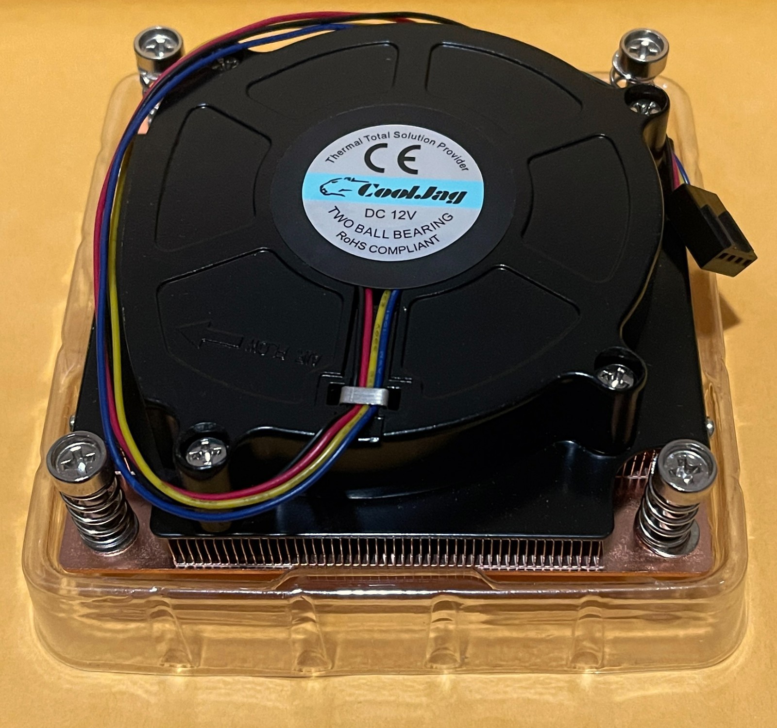 CoolJag 1U Copper Vapor Chamber 4-Pin PWM LGA1700 LGA1851 Active CPU Blower