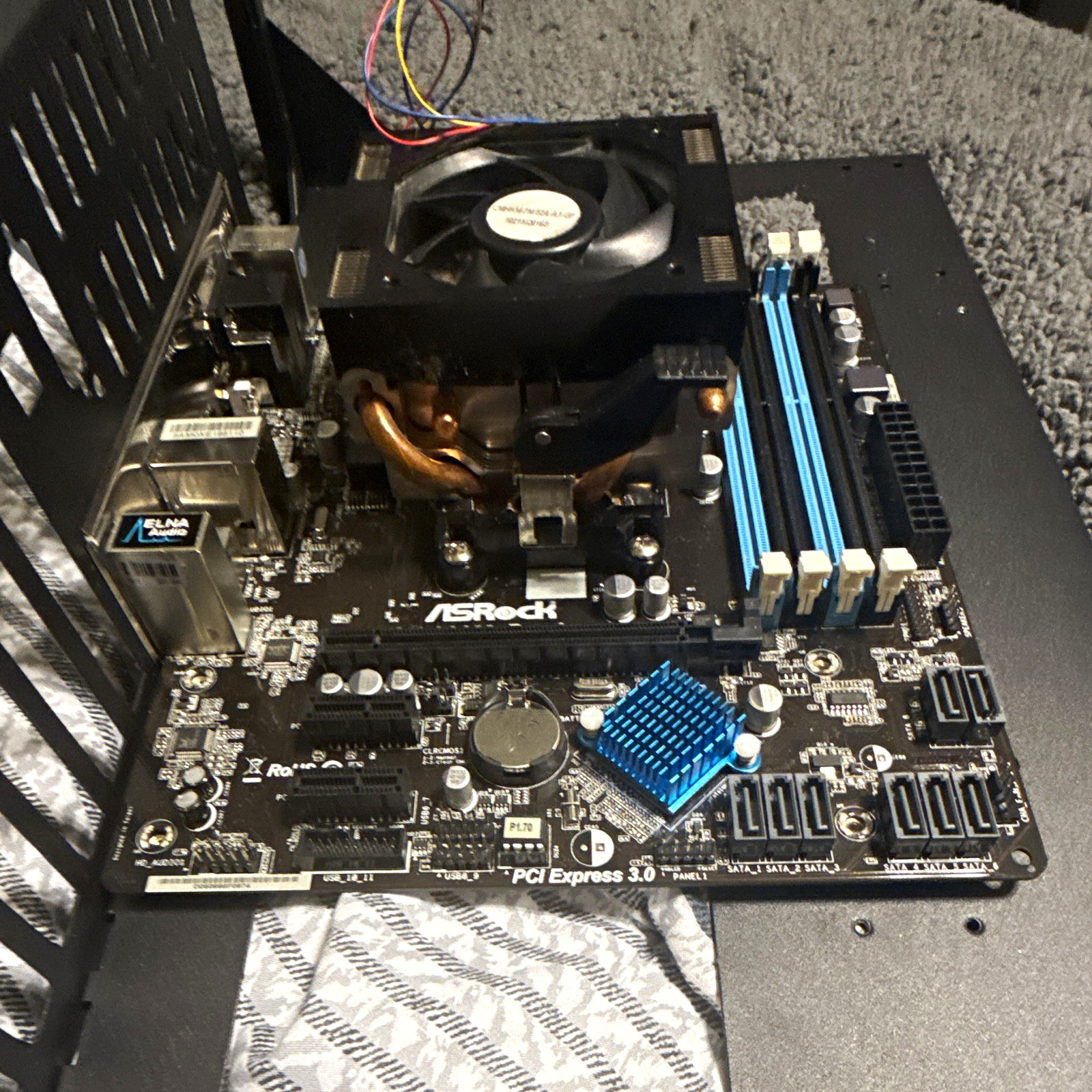ASRock FM2A88M Pro3+ MicroATX Socket FM2+, with an Athlon X4 FM2 and a Cooler