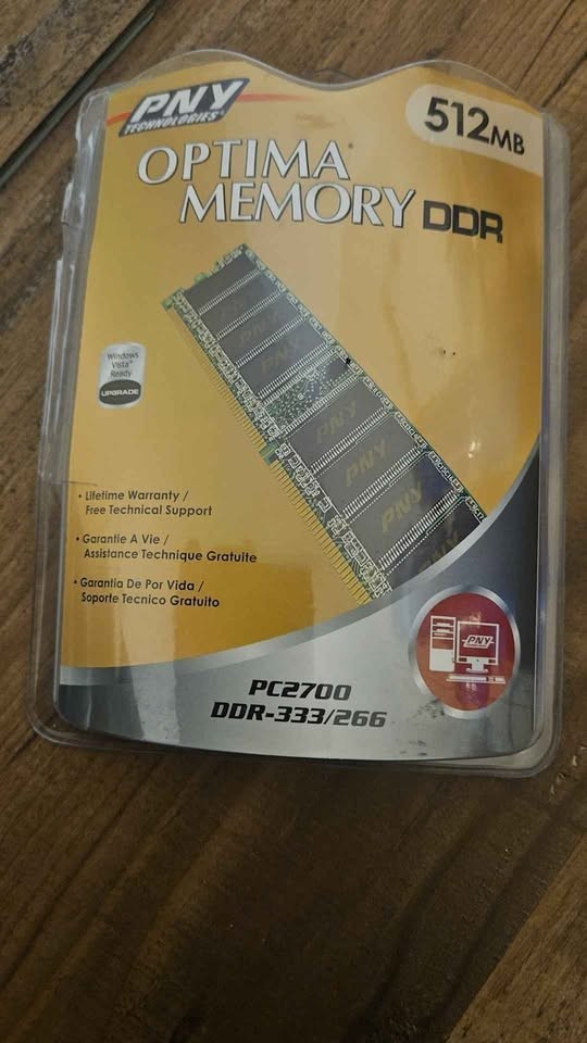 PNY Optima Memory 512MB DDR PC2700 RAM