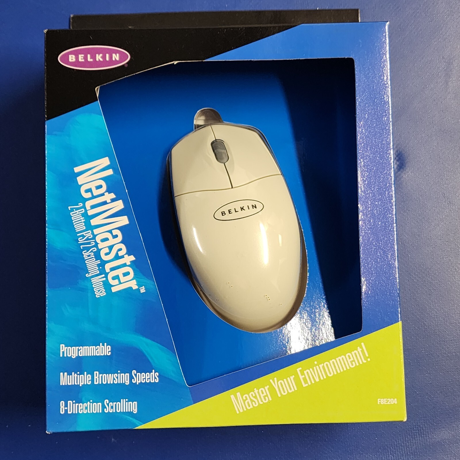 Belkin Belkin • NetMaster 2 Button PS Scrolling Mouse • F8E204 •  New In Box