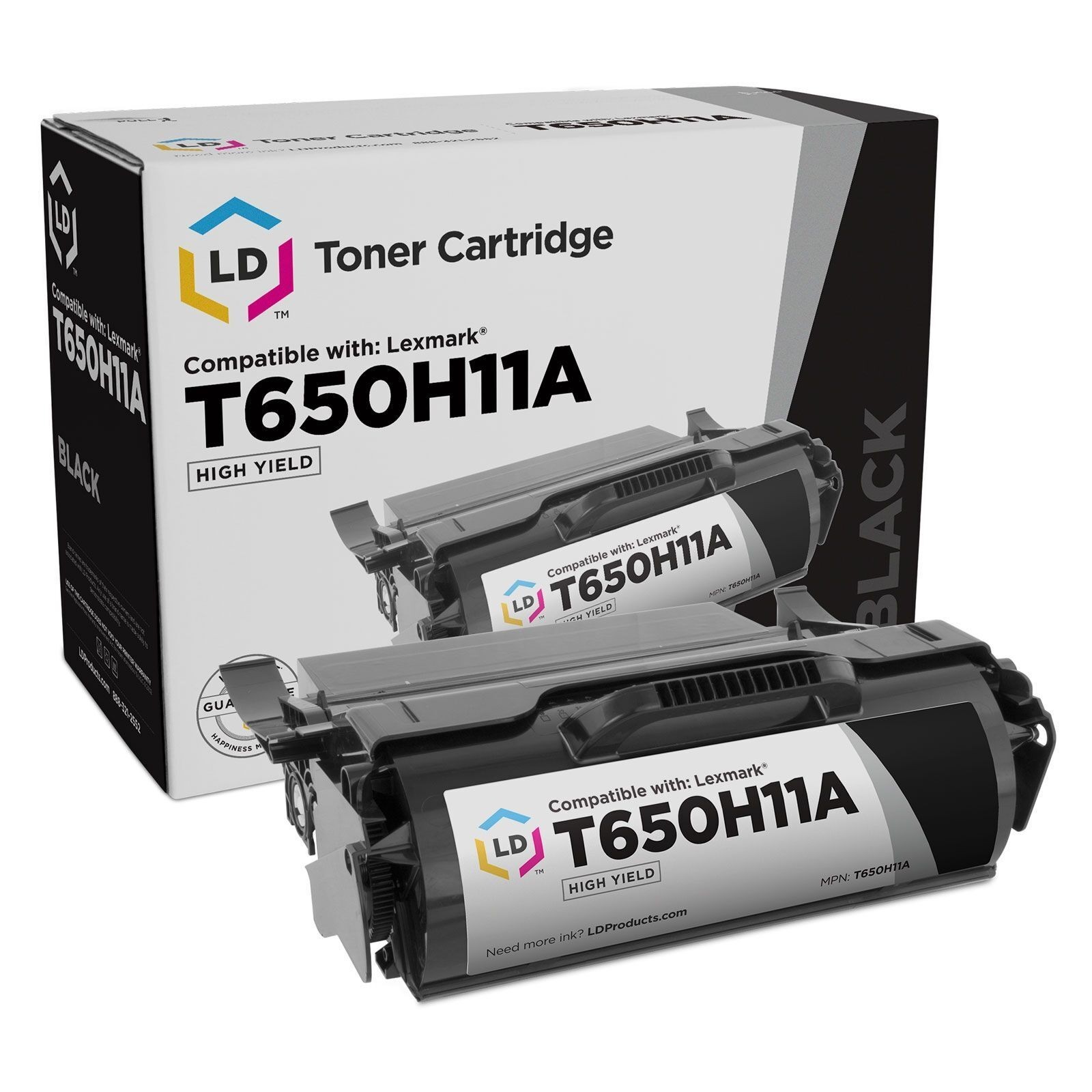 LD T650H11A High Yield Black Laser Toner for Lexmark T650DN T650DT T652DTN T654N