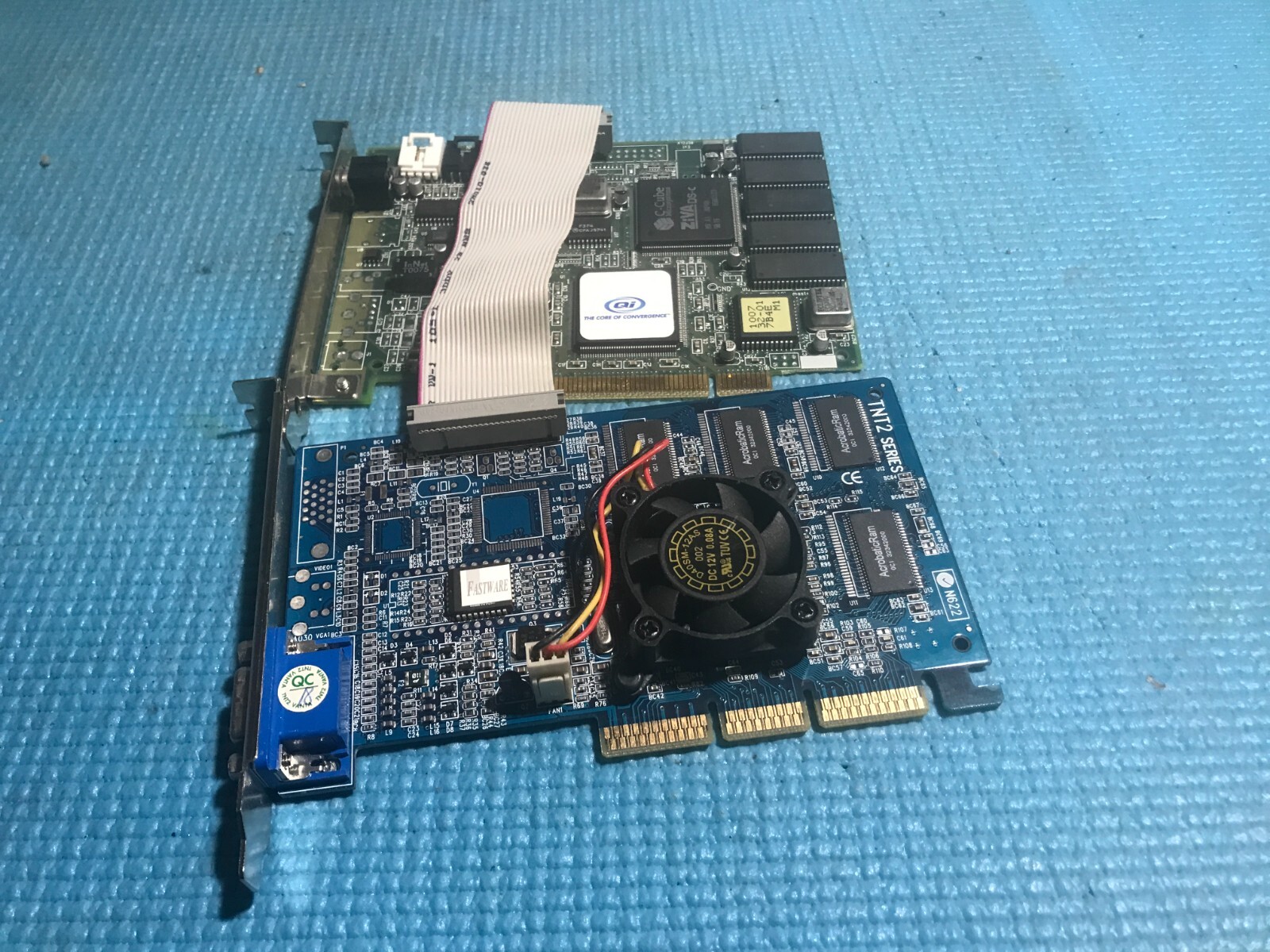 Nvidia TNT2 Vanta 16mb AGP Video card & CineMaster C DVD Decoder Card w/cable