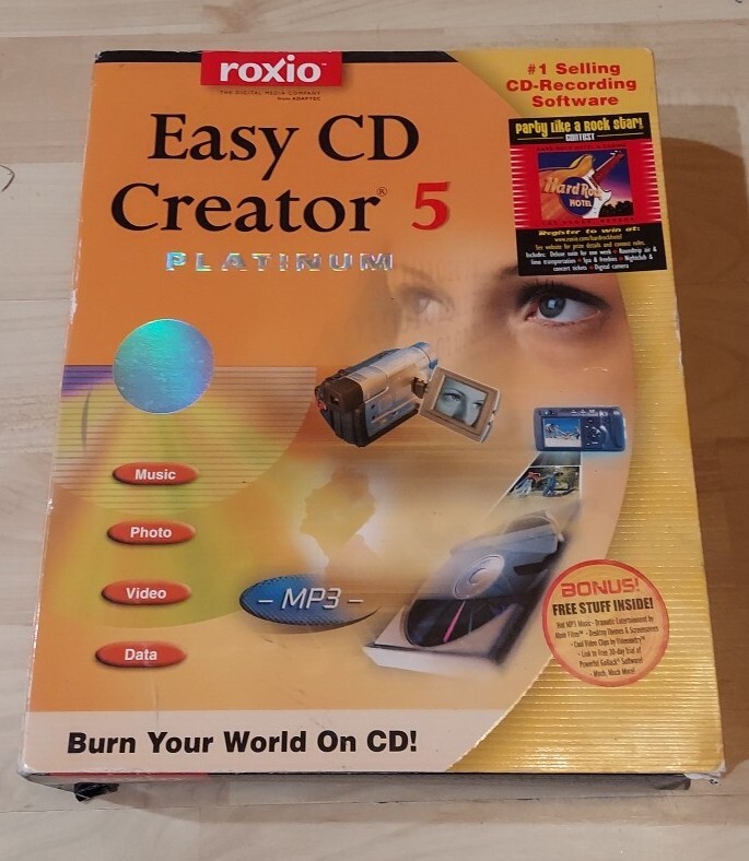 Roxio Easy CD Creator 5 Platinum Edition for Windows 95/98/Me/NT4 WS/2000 Pro
