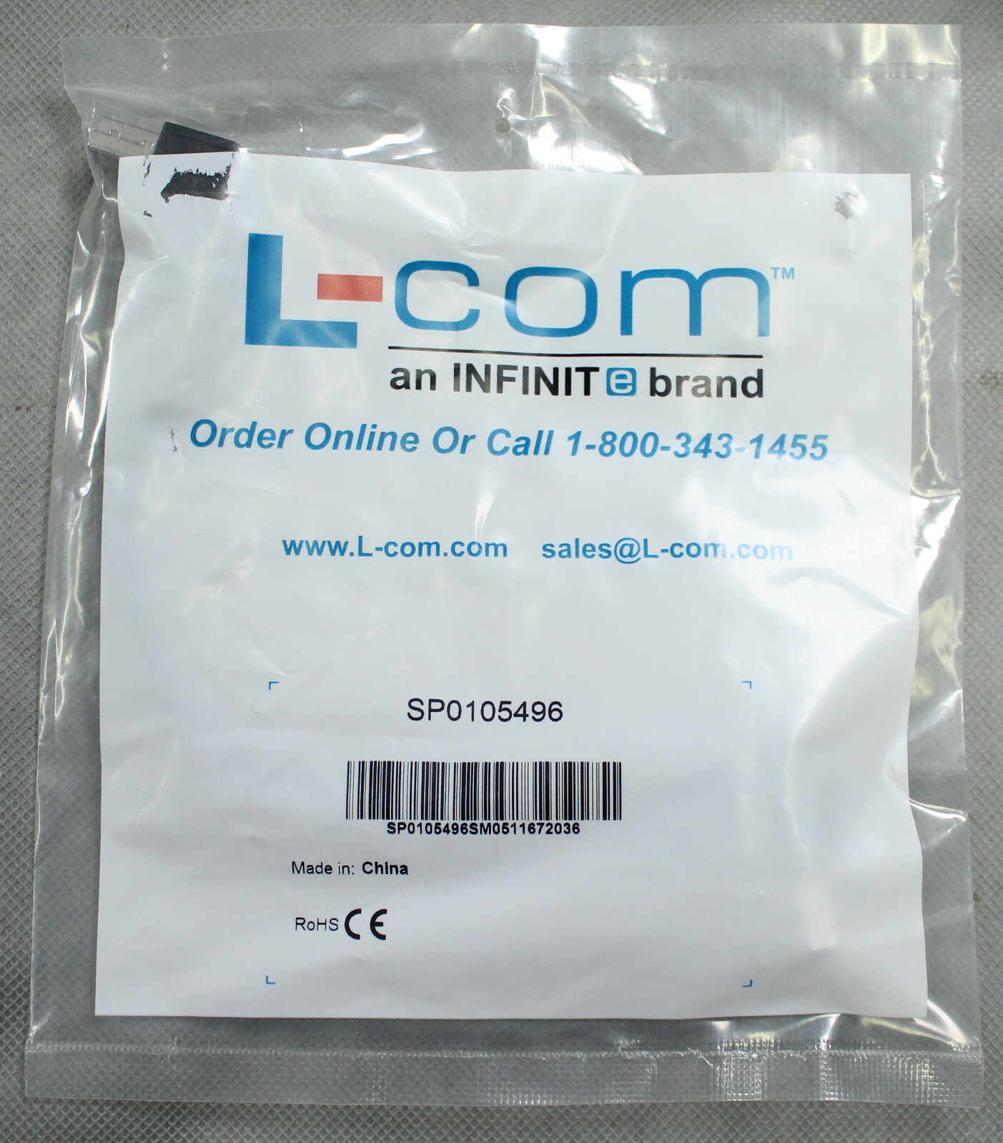 L-Com USB A 3.0 to USB B 3.0 Angled Cable 8in SP015496