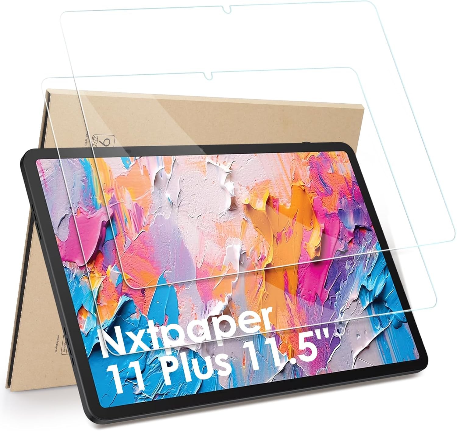 2-Pack Screen Protector for TCL Nxtpaper 11 Plus, Tempered Glass, Anti-Scratch