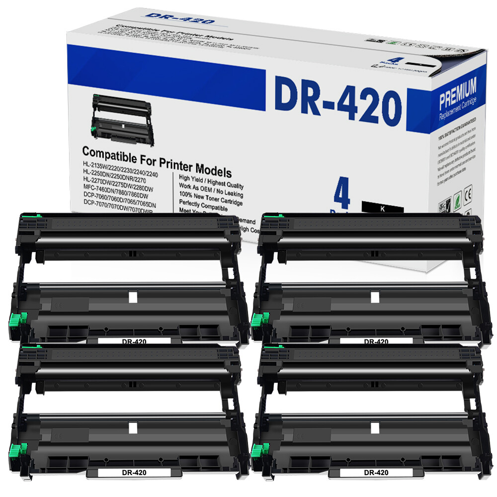 4PK DR420 DR-420 Drum Unit Compatible with Brother HL-2220 HL-2230 MFC-7860DW