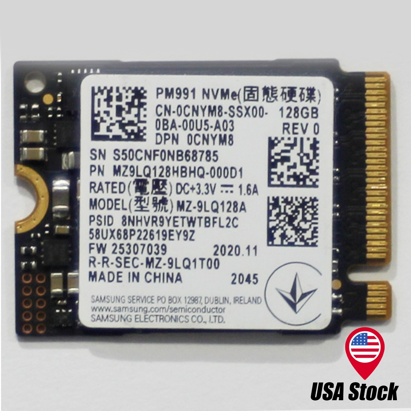 Samsung/Kioxia/Kingston etc. 2230 NVMe M.2 128GB/256GB SSD - Random Brand