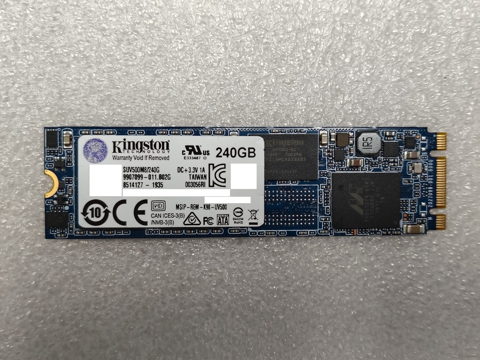 Kingston 240GB SUV500M8/240G 2280 M.2 SATA SSD (85+ Health)