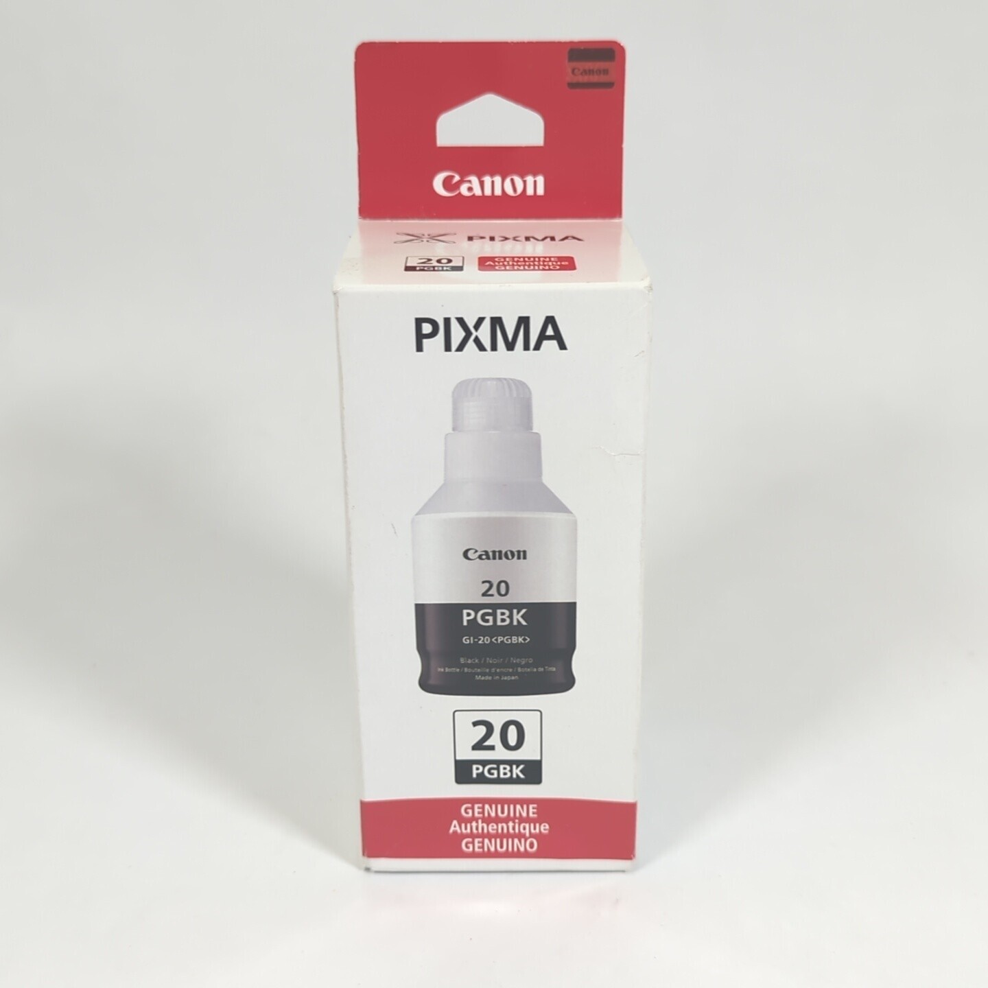 NIB Canon 20 PGBK Black Ink Bottle GI-20 PGBK 170ml for PIXMA G5020 G6020 G7020 