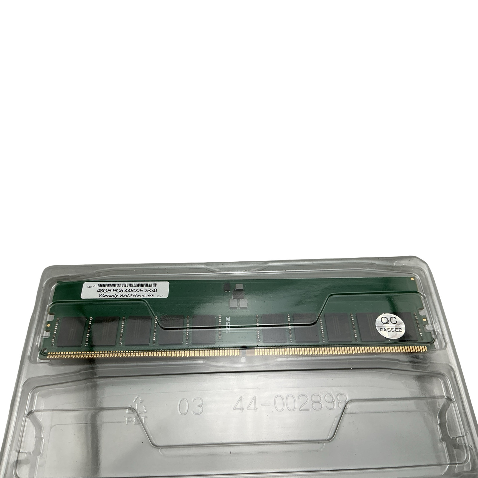 MEM 48GB PC5-44800E 2Rx8 DDR5 5600MHz ECC Unbuffered DIMM RAM Memory Module