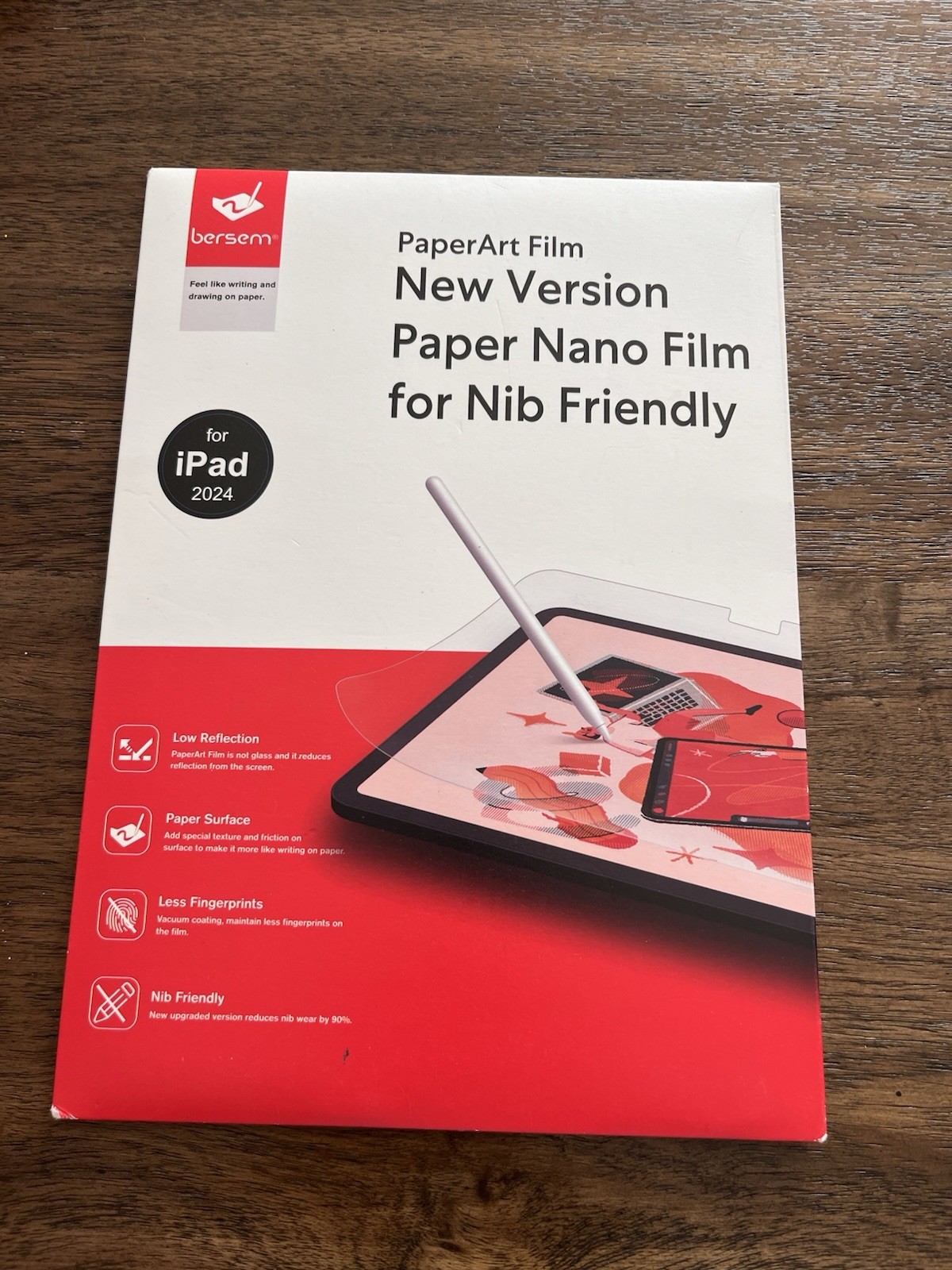 Sealed Paper Art Film Paper Nano Film Nib Friendly For iPad 2024, 2 Pack