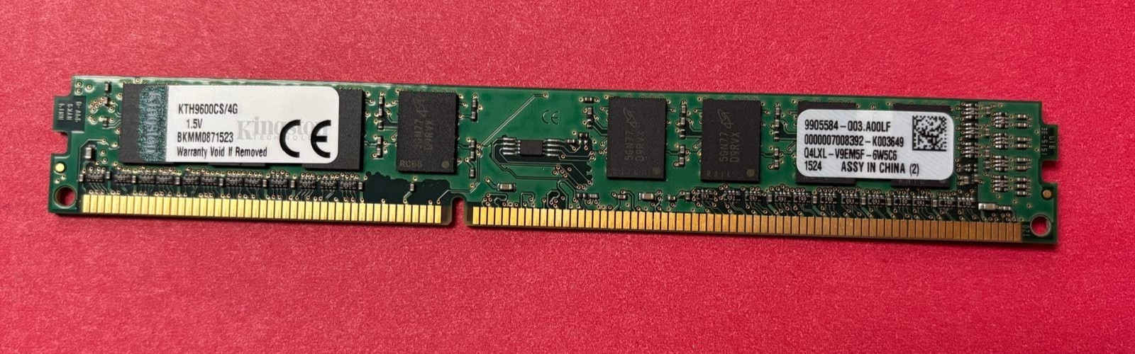 🔴KINGSTON 4GB PC3-12800 COMPUTER RAM MEMORY KTH9600CS/4G *TESTED*
