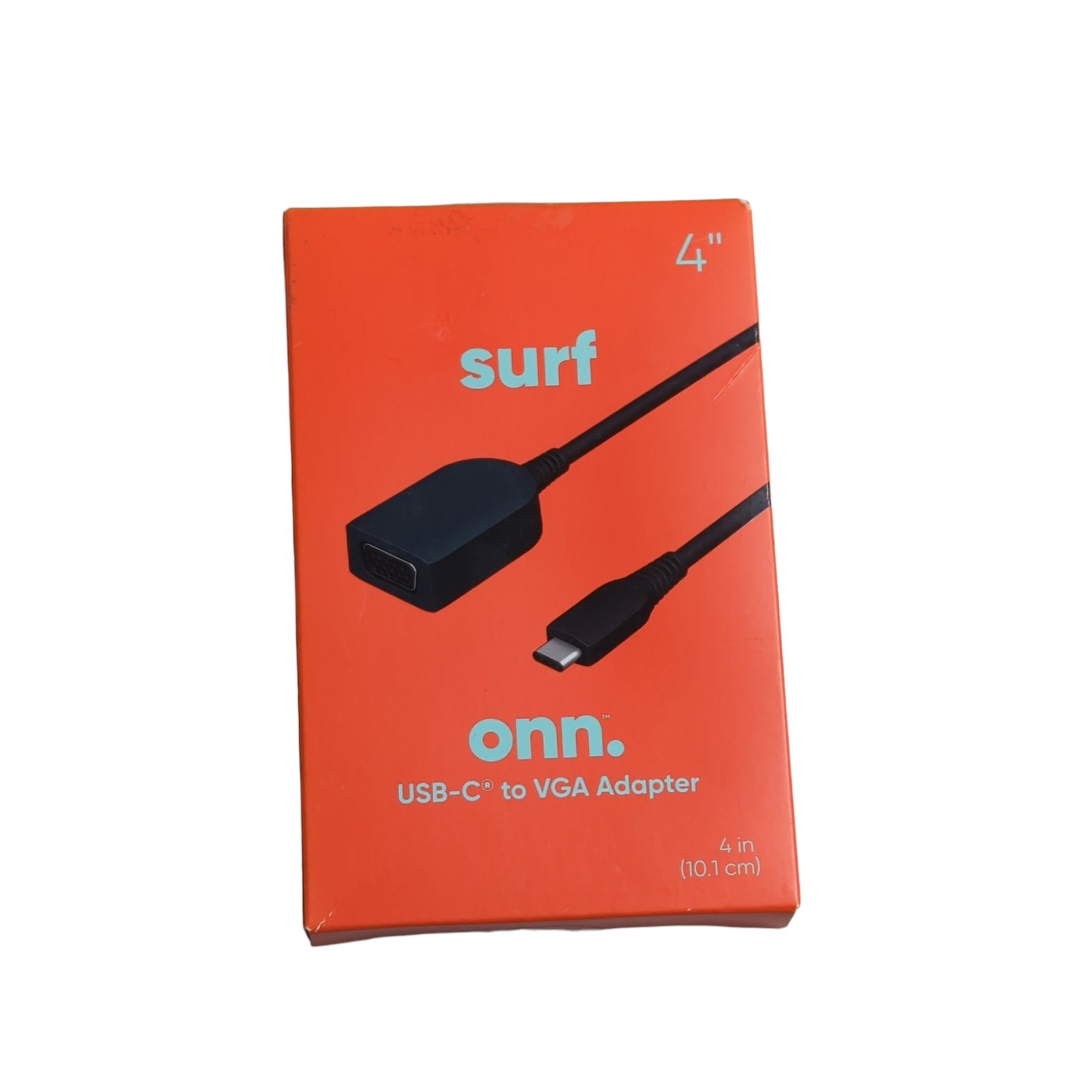 New/Sealed ONN SURF 4" USB-C TO VGA ADAPTER CONVERTER