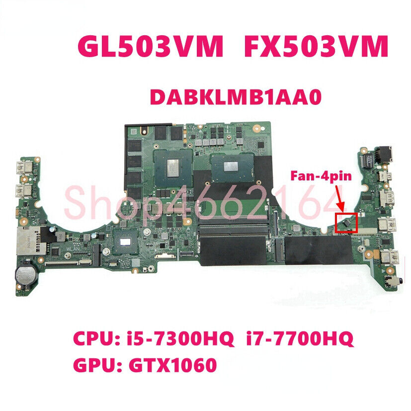 For ASUS S5AM FX503V GL503V FX503VM GL503VM GL503VMF Laptop Motherboard