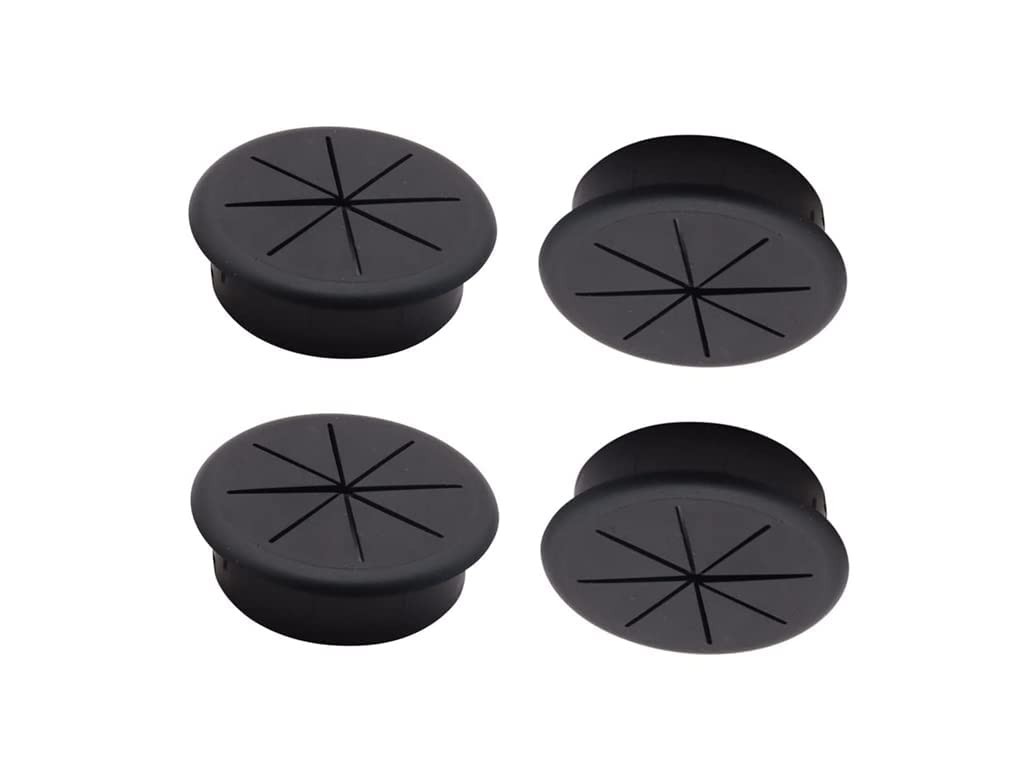 4PCS 2Inch (50mm) Desk Cord Grommets Wire Cable Hole Cover for Office PC Desk
