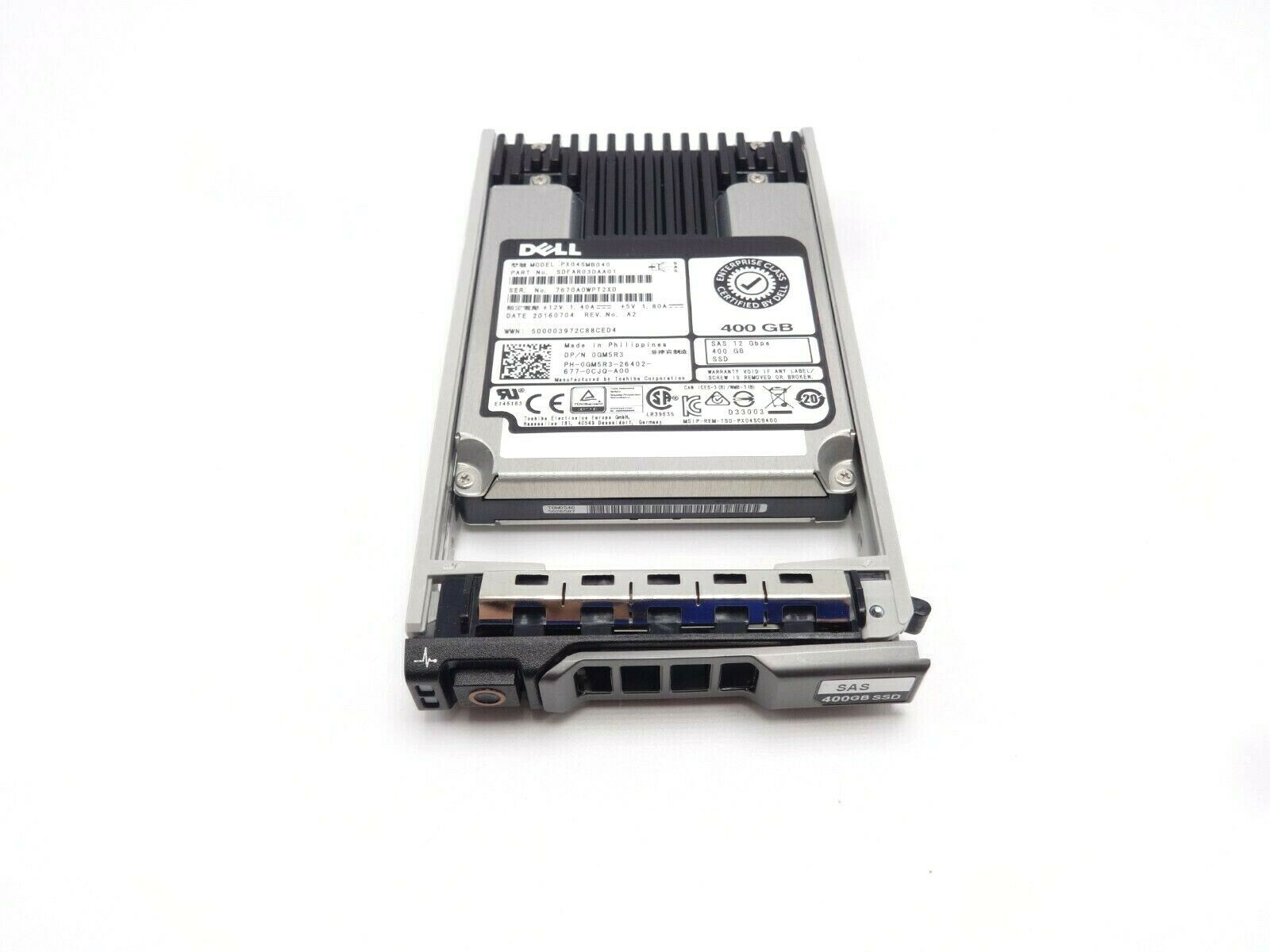 Dell GM5R3 400GB SAS SSD MLC MU 12GBps 2.5 Drive"