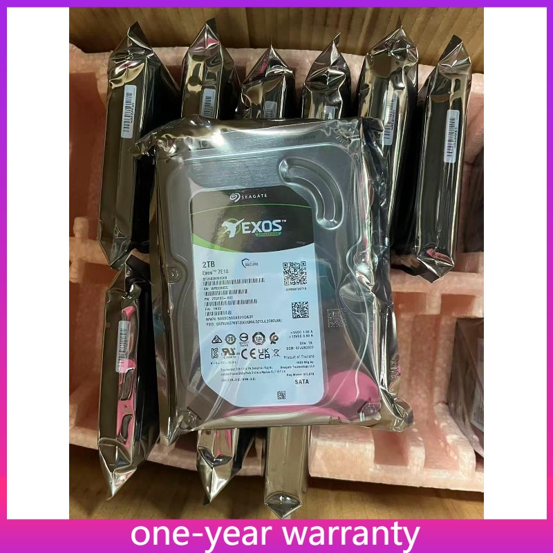 Seagate Exos ST2000NM000B 7E10 2TB 7200RPM SATA 6.0Gb/s 3.5" Internal Hard Drive