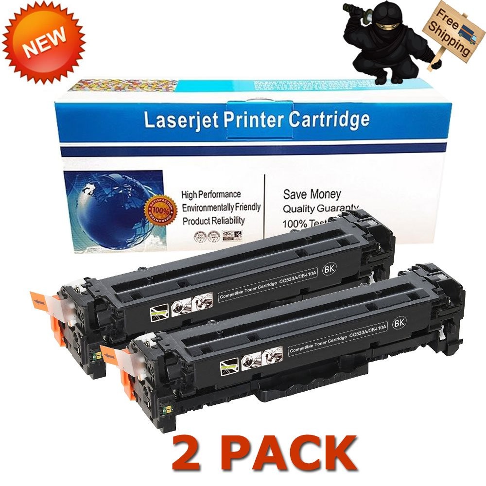 2PK HP 304A CC530A Black Toner for LaserJet CP2025N CP2025DN