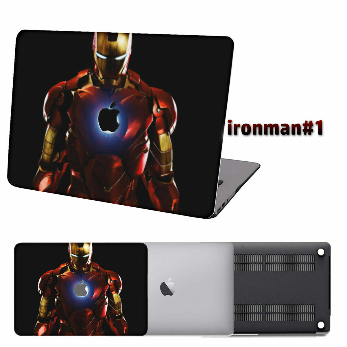 For Macbook AIR/PRO 13" Avengers Pattern Matte Rubberized Hard Case Laptop Cover