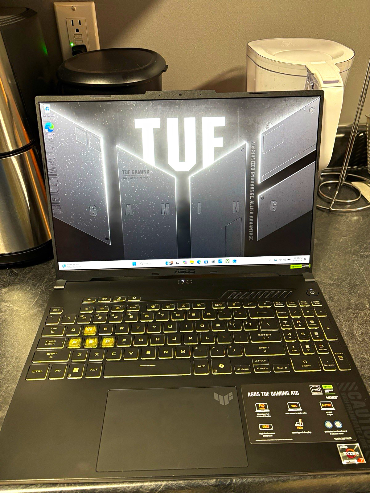 ASUS TUF Gaming A16 16in Ryzen 7 7445HS 16GB 477GB SSD Win 11