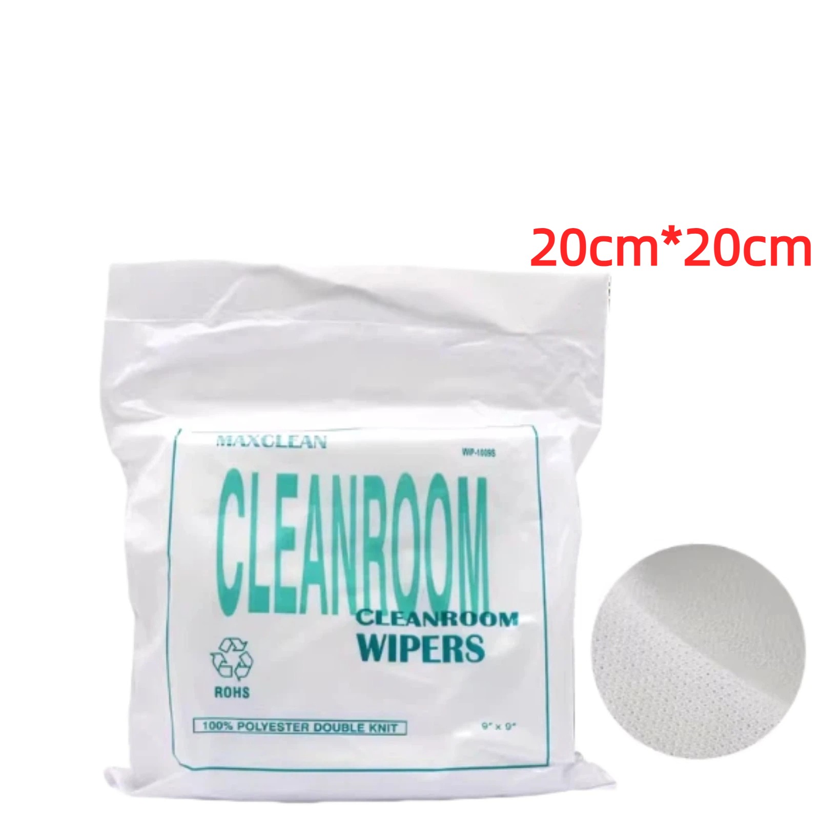 9X9 inch CLEANROOM WIPERS for Printer Lint-Free Wipes Laundered and Packaged