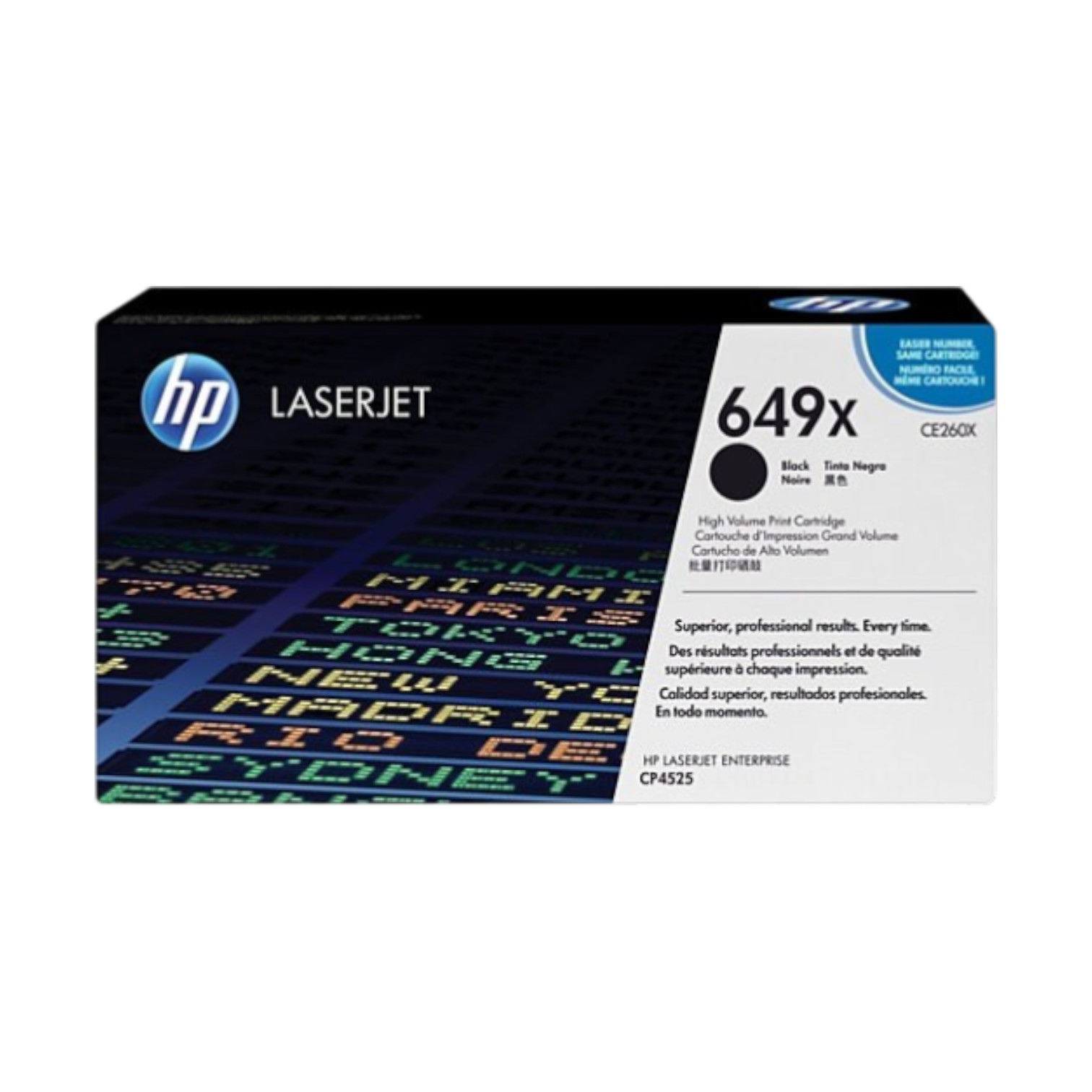 New Open Box HP 649X High Yield Black Original LaserJet Toner Cartridge, CE260X