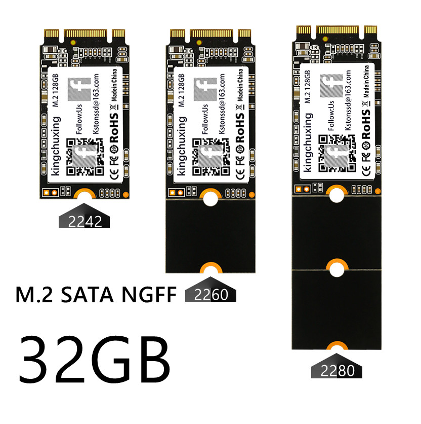 Kingchuxing M.2 2242 2260 2280 NGFF 32GB-256GB Internal Solid State Drives SATA