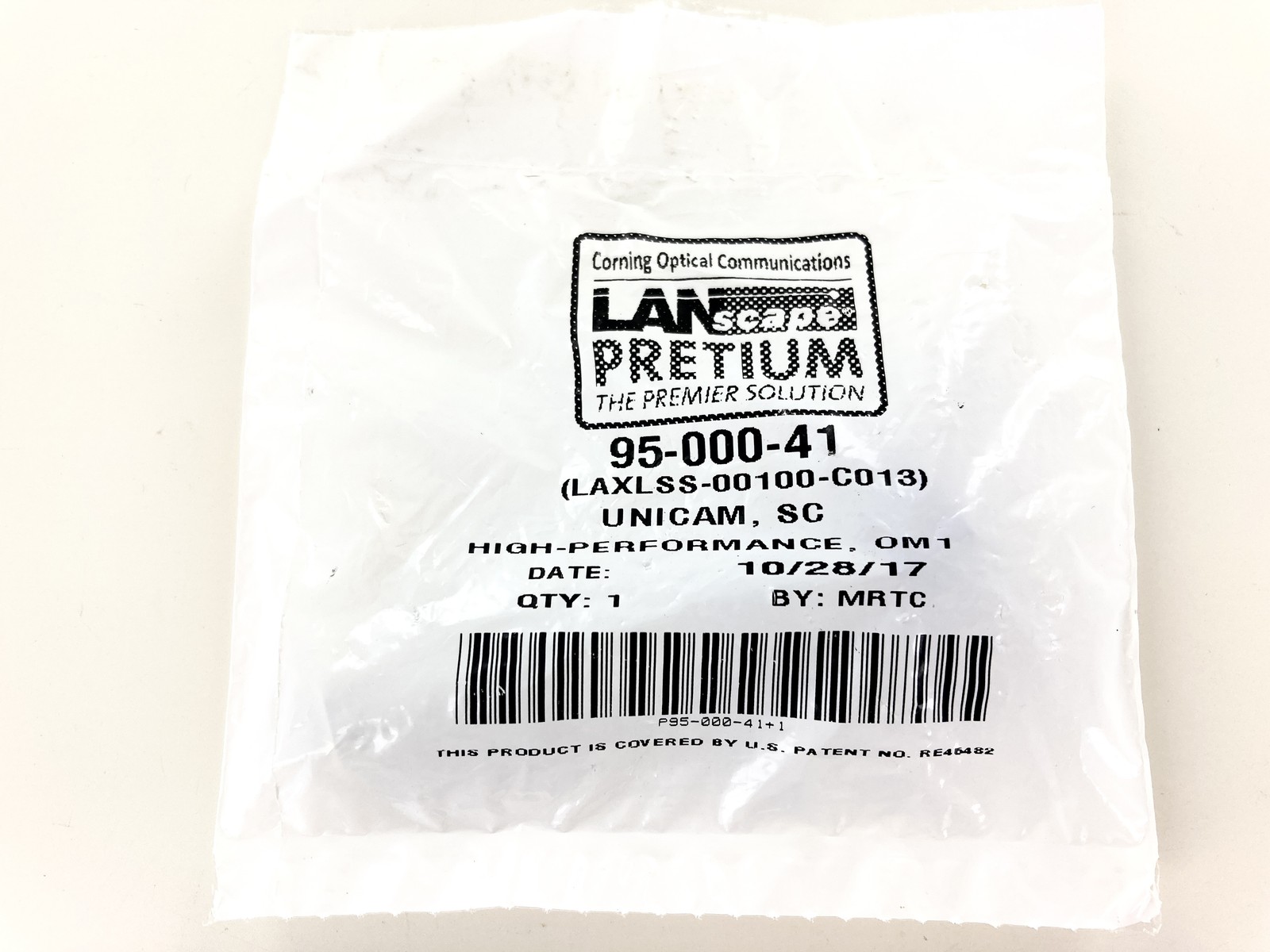 Corning 95-000-41 Unicam Connector Pretium 62.5 um SC Multimode/MM OM1