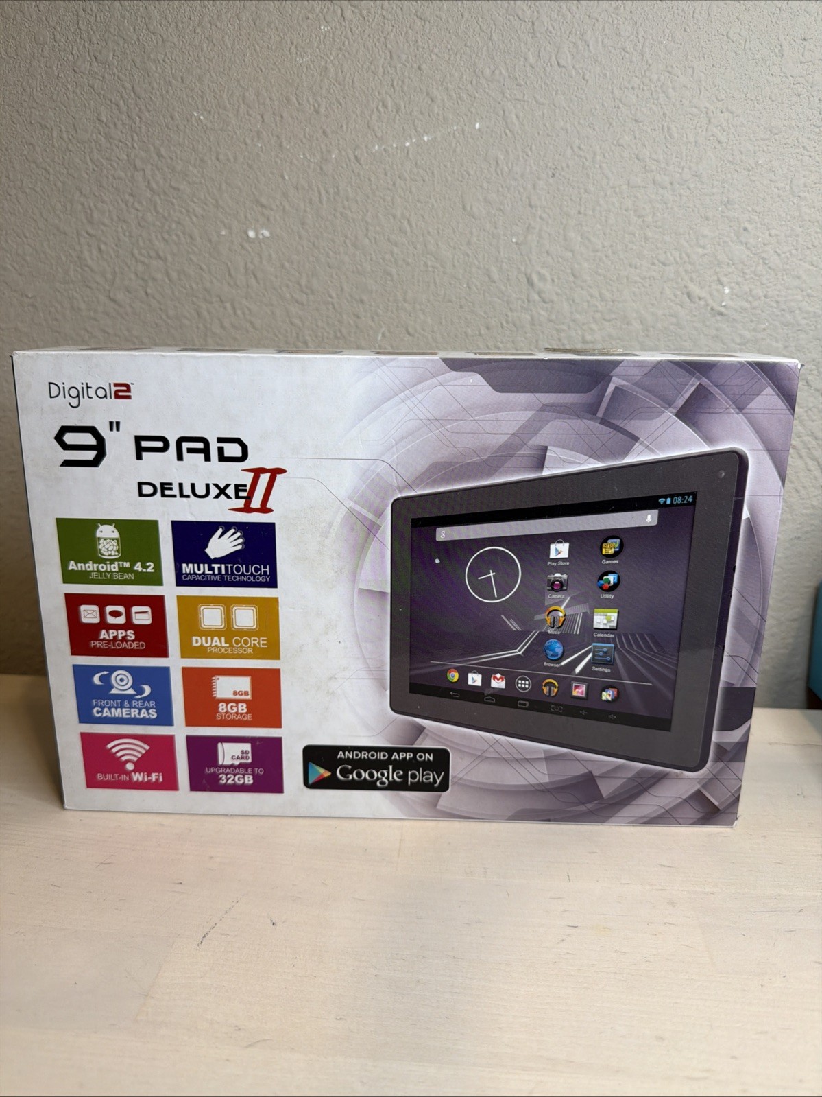 Digital2 D2 Pad Tablet White 9" Android 4.1 Built In Front Camera 4GB Storage