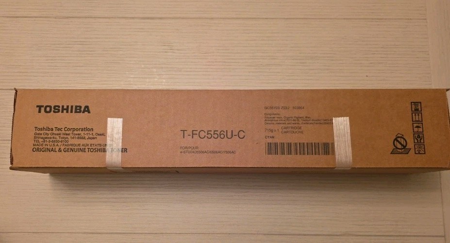 Genuine Toshiba T-FC556U-C Cyan Toner Cartridge Unopened Box
