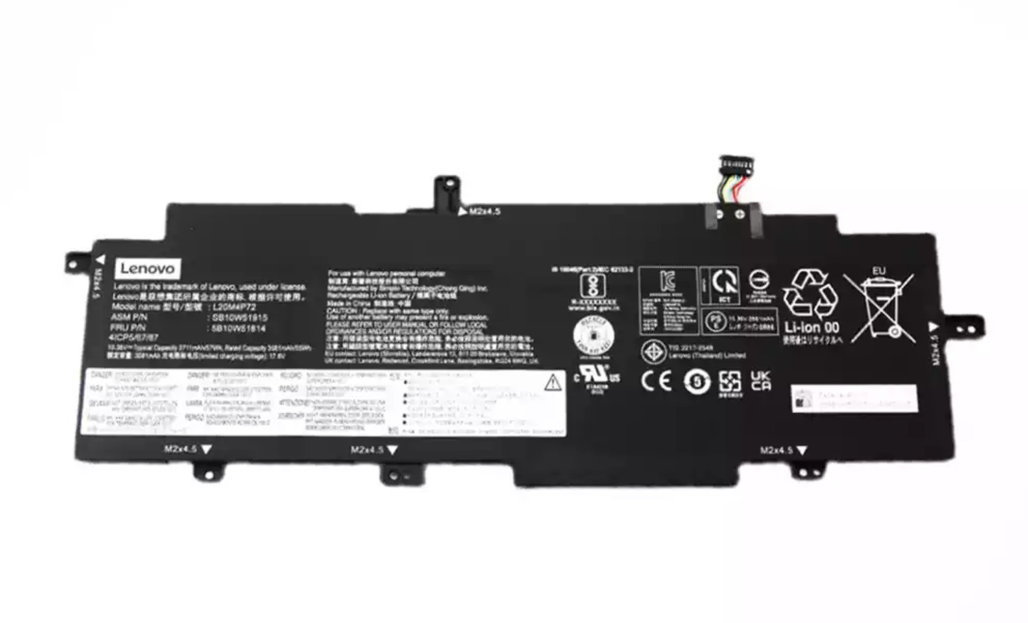 Genuine Battery L20C4P72 L20M4P72 L20D4P72 For Lenovo ThinkPad T14s Gen 2 Series
