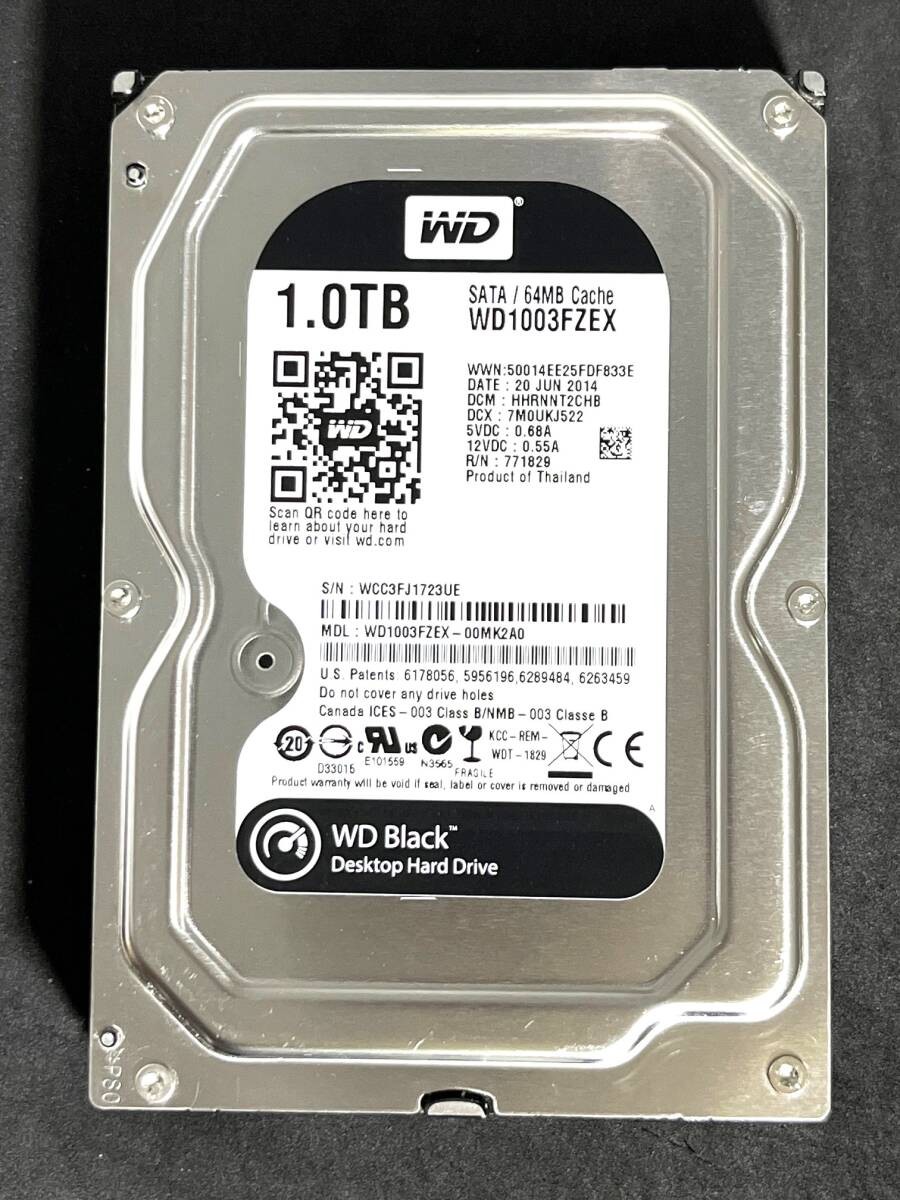 1TB  WD1003FZEX / Western Digital Black Usage: 44531h Good WD Black 3.5-inch In
