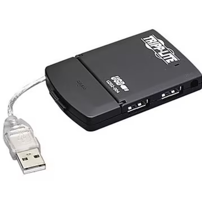 TRIPP-LITE Ultra-Mini 4 Port USB 2.0 Hub Extender With 4 Ft Extension Cable NEW 