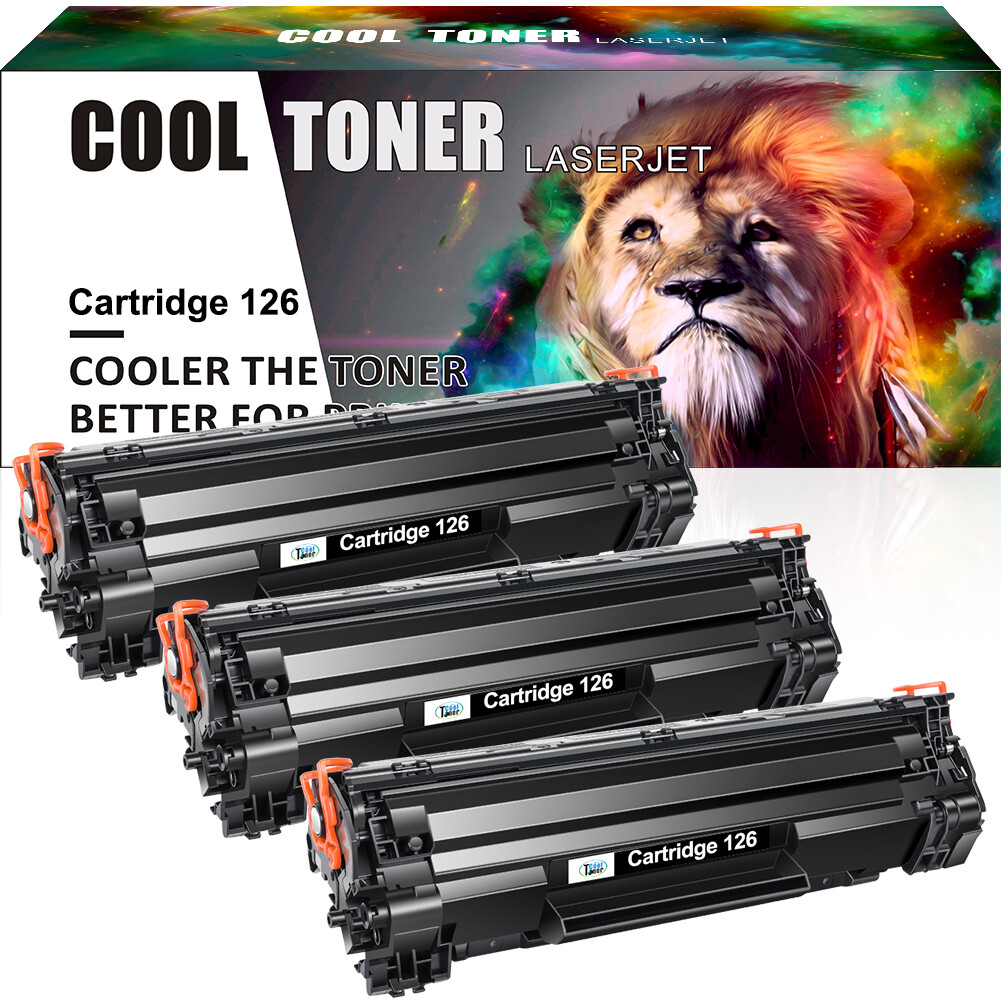 3PK Black Toner Cartridges CRG-126 For Canon 126 Imageclass LBP6230dw LBP6230dn