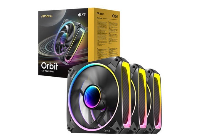 Antec Orbit 120 ARGB 3PK Extreme Lighting 4 sides & Mirror inward Effect PWM