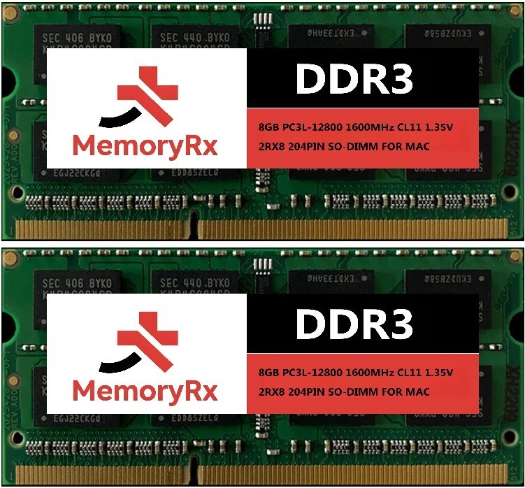 16GB (2X8GB) PC3L-12800 MEMORY RAM COMPATIBLE WITH Macbook Pro iMac and Mac Mini