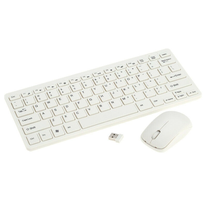 Wireless Keyboard &amp;amp;amp; Mouse Combo White, ABS Plastic