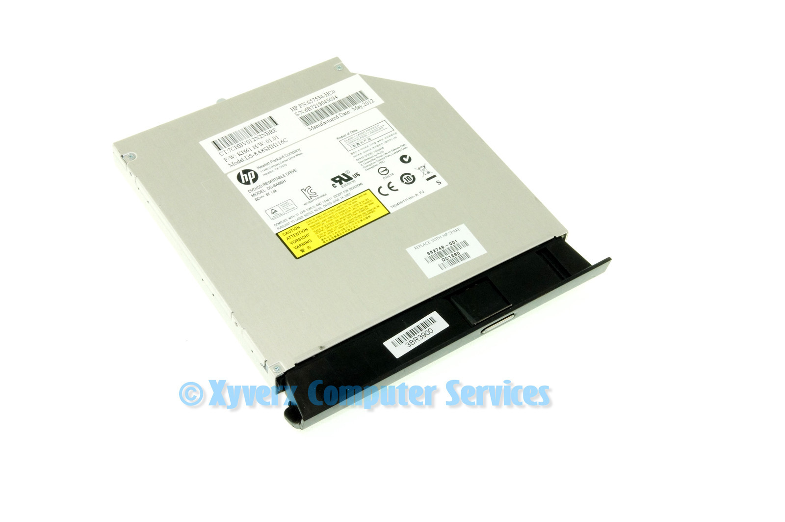 682749-001 DS-8A8SH GENUINE HP DVD DRIVE W/ BEZEL SATA DV7-3000 (GRD B) (CF39)