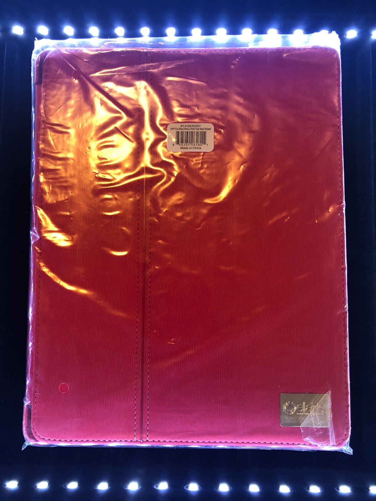Cellairis Ipad 2/New Ipad Trek Red 2/gold Case